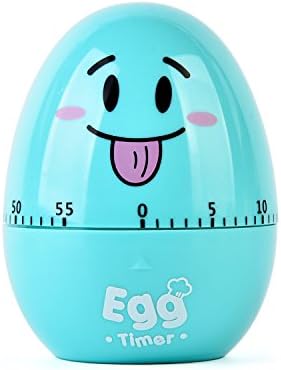 60 Minutes Egg Mechanical Kitchen Cooking Timer Alarm Kitchen Cooking Tools Kitchen Egg Timer (Blue)