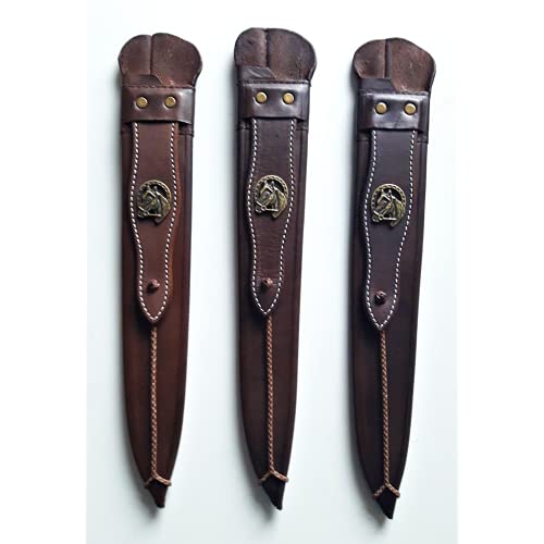 Bainha De Couro Natural Para Faca Artesanal 10 Polegadas