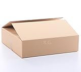 sehr stabile Ausführung rg-vertrieb Versandkarton Karton Faltkarton Verpackungen Bücherkartons 400x400x100 mm (50 Stück)
