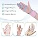 Lefeke Trigger Finger Splint, Finger Brace for Middle, Index, Pinky, or Ring Finger Support, Hand Splint for Broken Fingers, Arthritis, Fracture, Hand Brace with Fingers Support (2 fingers Fixed) Pink