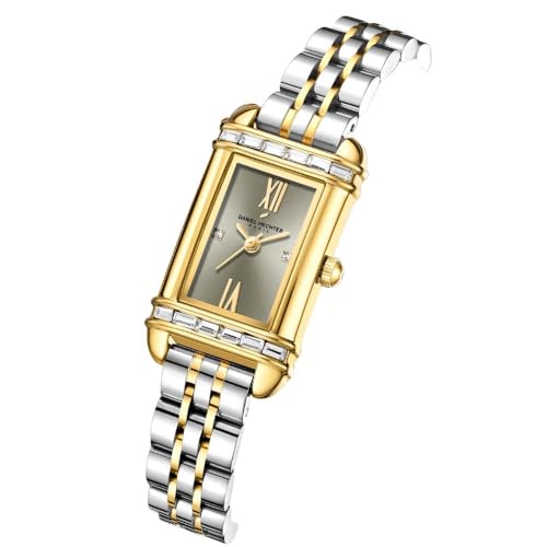 Image of Daniel Hechter Paris Louvre Collection Square Dial Watch for Women with Roman Indices and Stainless Steel Strap-DHW2006