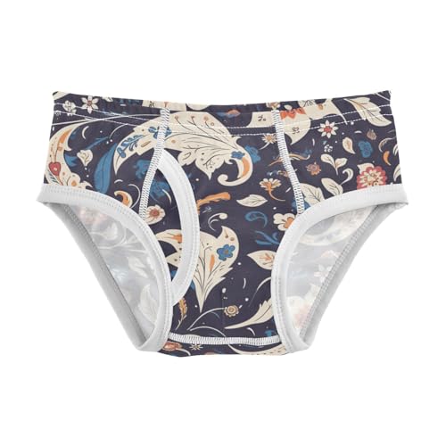 KLL Paisley Floral Damask Pattern Little Boys Soft Athletic Underwear Cute Children Panties