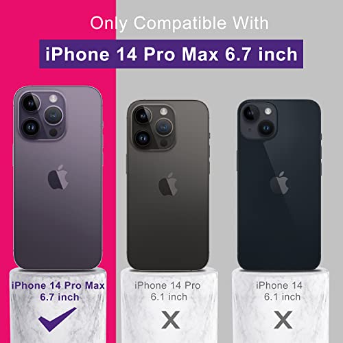 Deenakin Iphone 14 Pro Max Case With Screen Protector,Soft Flexible Silicone Gel Rubber Bumper Cover For Women Girls,Slim Fit Shockproof Protective Phone Case For Iphone 14 Pro Max 6.7" Hot Pink #TOP6