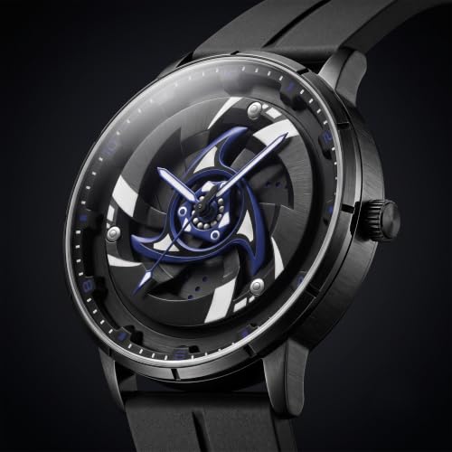 Image of GOLDENIZE FASHION Branded Men's Sport Quartz Watch Arrow Wheel Dial 360 Rotating Casual Fashion Stainless Steel Alloy Mens & Boy's Luxury Metal Gift Creative Watch