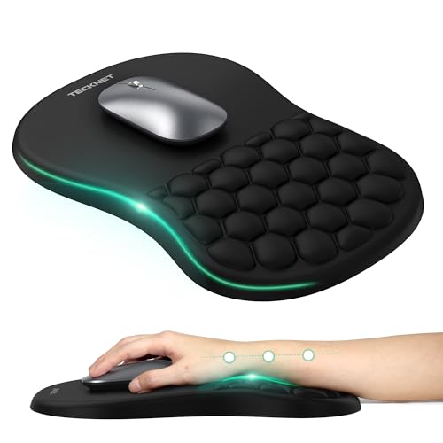 TECKNET Ergonomic Memory Foam Mouse Pad