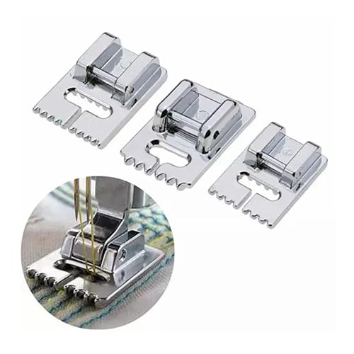 Pies para máquina de coser Pintuck Presser Foot 7 Groove miniatura 2