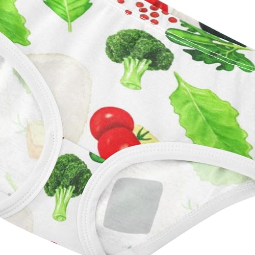 Cotton Toddlers Underwear Floral Rice Balls Vegetables Little Girl Panties Cartoon Briefs Undies Kids 2t4