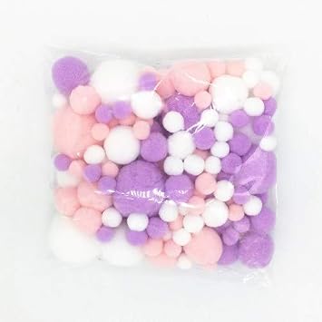 GIOTEL 8mm to 30mm 20g Pompom Balls Suitable for Wedding Decoration Cloth Accessories Color 131626