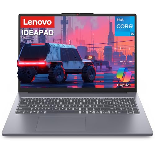 Image of Lenovo IdeaPad Slim 3 16 inch FHD Laptop, Intel i5-13420H 8-Core, 16GB DDR5, 256GB SSD, WiFi 6, Privacy Webcam, Numeric Keypad, Windows 11 - Luna Grey
