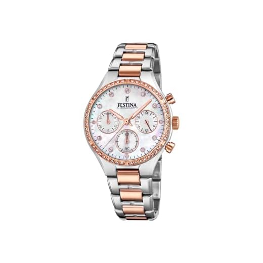FESTINA Reloj Cronógrafo para Mujer de Cuarzo con Correa en Acero Inoxidable F20403/1