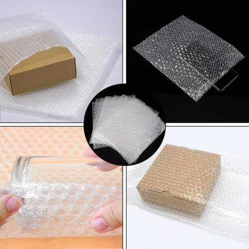 APACALI 100 Stück Luftpolsterfolie Tüten, 20x25CM Luftpolstertaschen, Bubble Wrap Bags, Luftpolsterfolienbeutel, Luftpolstertaschen Knallfolie für Umzug und Versand Verpackung