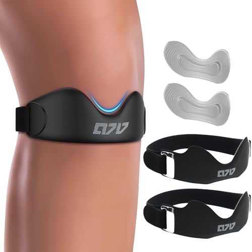 Vesavifaka 2 Piezas Rodilleras Hombres Mujeres, Banda de Soporte para tendón rotuliano para Correr, Senderismo, Baloncesto, Fitness, Tenis, bádminton, Ciclismo, Alivia el Dolor de molestias en la