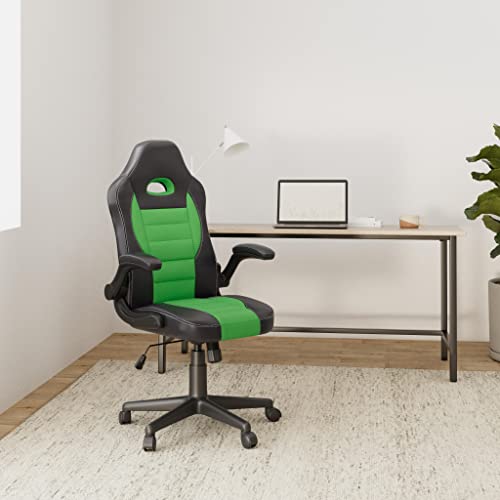 Sedia Ufficio Gaming John I Poltrona Racing in Similpelle E Rete Alto Schienale E Altezza Regolabile, Colore:Verde - Sedia gaming - Immagine 1