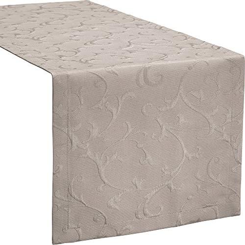 Erwin Müller Tischläufer Düsseldorf bügelfrei beige Größe 50x150 cm