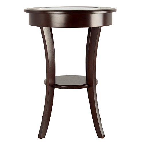 Winsome Cassie Accent Table, Cappuccino 20 Inches #TOP2