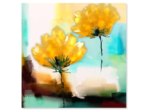 Hexoa Tableau Abstrait Fleur Alu - Made in France