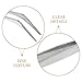 Mipcase 2sets 4cm Precision Tweezers Set of Curved Tip Industrial Grade Anti-static Tweezers for Lab Electronics and Precision Work 4pcs*2