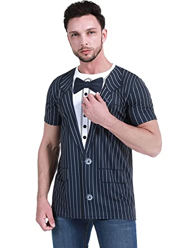 Funny World Tuxedo Shirts For Men, Large, Bow Tie #TOP3