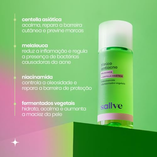 Tônico Antiacne 120ml - Melaleuca, Centella Asiática
