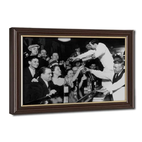 Impression sur toile End of Prohibition décor mural bar 50x75 cm
