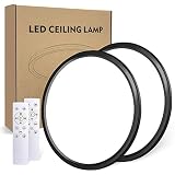 lampenschirm stehlampe Echte Farbe, Kein Flimmern ➤ Die flache Deckenleuchte hat einen CRI 80+, der das Licht näher an die echte und ursprüngliche Farbe des Objekts bringt. Das einzigartige Beleuchtungsdesign ermöglicht es den Deckenleuchten, ein gleichmäßiges, blendfreies und flimmerfreies Licht abzugeben, das die Augen nicht schädigt.