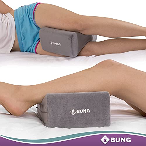Memory Foam Knee Pillow & Leg Pillow For Hip, Back, Leg, Knee Pain Relief - Ideal For Side Sleepers, Pregnancy And Right Spine Alignment –Memory Foam Wedge Contour With Washable Cover #TOP7