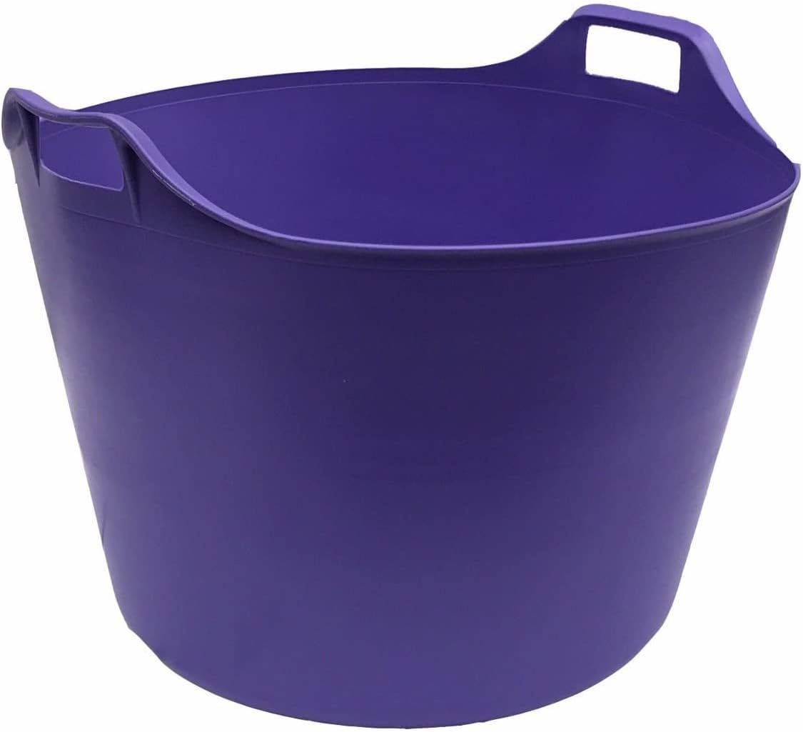 JMS we create smile PURPLE 75L Genuine Flexible TubTrug Flexi Tub Trug Horse Feeding Bucket