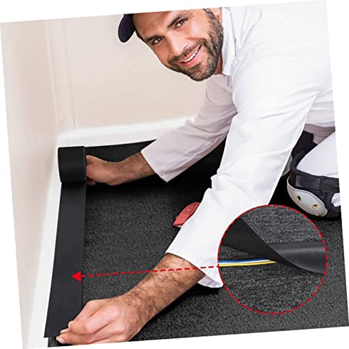 Tehaux Cord Organizer Cable Cover 2Pcs Carpet Cover Organizer Meter Polyester Floor Concealer Management Home Protector Cord Cable Cord Organizer Cord Cover #TOP5