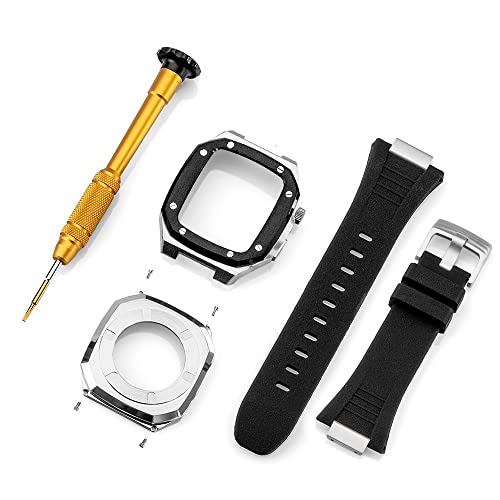 Boîtier Apple Watch 45mm acier inoxydable pour remplacer le silicone usé