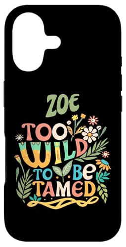 ZOE Name Cute Retro Girls Wildflower ZOE Name X}zP[X iPhone 17 p