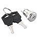 Baomain Mouting hole size 11mm 0.4‘’ On-Off Two Terminals Keyswitch Keylock Switch with Keys Pack of 2