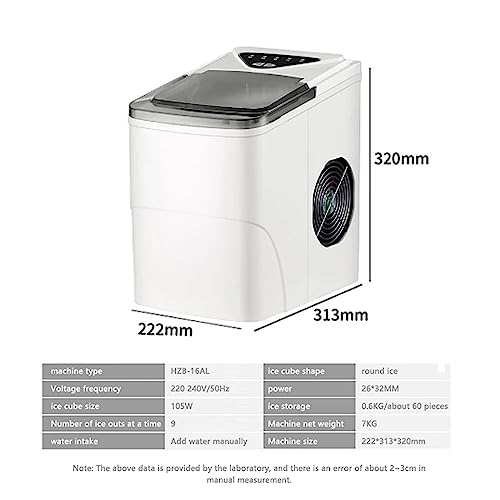 Fabricadora de hielo portátil 15KG GRFIT para hogar y comercio miniatura 2