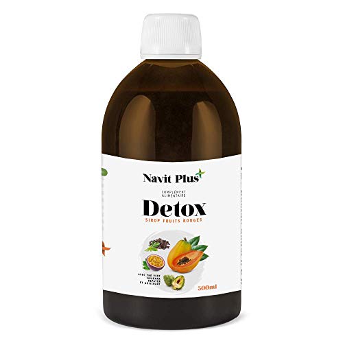 DÉTOX diurétique minceur 100% naturelle | Puissant détoxifiant pour le foie. Thé vert + Papaye + Artichaut + Vitamine C + Guarana | Antioxydant | Élimine rapidement les toxines | 500 ml.
