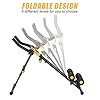Core & Abdominal Trainers, Ab Machine Exercise Equipment for Home Gym, Strength Training Ab Cruncher Foldable Fitness Equipment, Whole Body Workout Machine for Leg, Thighs, Buttocks Shaper (Yellow)