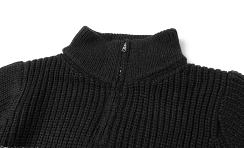 LittleSpring Boys Quarter Zip Striped Sweater Pullover2