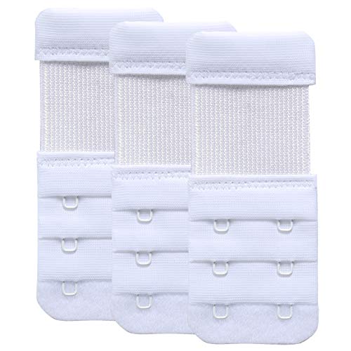 Image of Women Bra Extender 2 Hook Soft Elastic Bra Extension Extenders Pack of 3