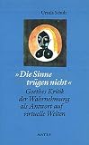 Die Sinne trügen nicht: Goethes Kritik der Wahrnehmung als Antwort auf virtuelle Welten