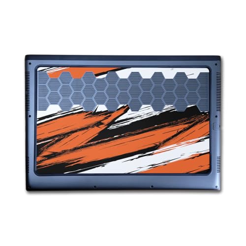 Image of Laptop Skin Compatible with Alienware M16 R2 (2024) - Grunge Orange - Premium 3M Vinyl Protective Wrap Decal Cover - Easy to Apply | Crafted in The USA by MightySkins