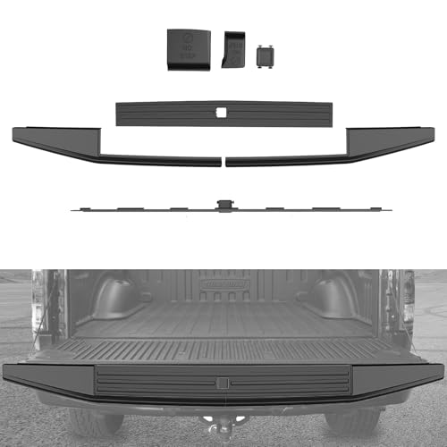 XUTVOTOR Tailgate Molding Trim Compatible with Ford F150 2015-2020, Combined Flex Step Tailgate Protector Cap Top Trim Protector, Replace #FL3Z9940602B, #FO1904135, #FL3Z9941018AB