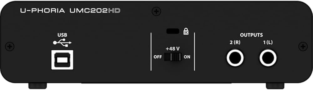 Behringer U-PHORIA UMC202HD Audiophile 2x2, 24-Bit/192 kHz USB Behringer U-PHORIA UMC202HD Audiophile 2x2, 24-Bit/192 kHz USB