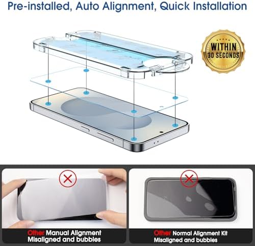 amFilm OneTouch for Samsung Galaxy S25+ Plus Screen Protector TemperedGlass Detail