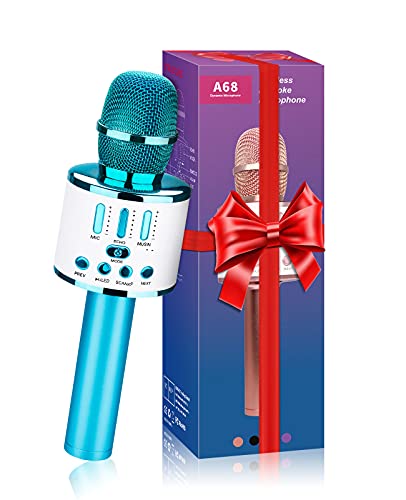 Ankuka Microfono Karaoke Bluetooth Wireless Microfono Bambini Regalo