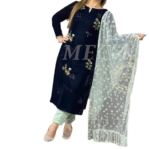 Buy (Velvet Kurti with Rayon Pant 