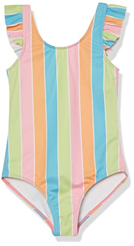 Roxy Girls' Colors Of The Sun One Piece Swimsuit, Bachelor Button Rainbow Rays 233 #TOP20