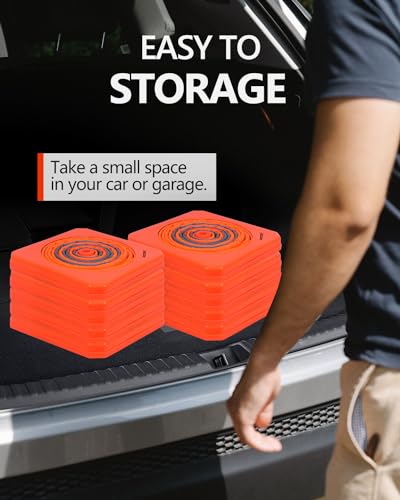 Image of BATTIFE 10 Pack 36 Inch Collapsible Traffic Cones, Orange Safety Cones