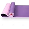 Yoga Mat Non Slip Textured Surface Eco Friendly Yoga Matt with Carrying Strap, Thick Exercise & Workout Mat for Yoga, Pilates and Fitness,purple/pink(72"x 24"x 6mm)