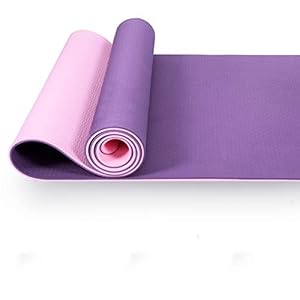 nordmiex-Yoga-Mat-Non-Slip-Textured-Surface-Eco-Friendly-Yoga-Matt-with-Carrying-Strap Yoga Mat Non Slip Textured Surface Eco Friendly Yoga Matt with Carrying Strap, Thick Exercise & Workout Mat for Yoga, Pilates and Fitness,purple/pink(72"x 24"x 6mm)