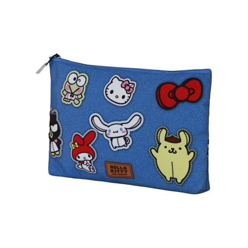 Karactermania Sanrio Hello Kitty Stickers-Soleil Kosmetiktasche, Blau, 30 x 22 cm