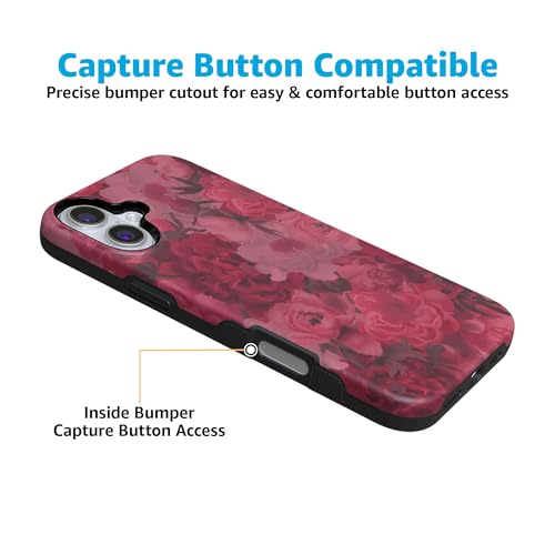 Casely iPhone 16 Case | Romance Novel | Moody Floral | Bold Protective Design | MagSafe Compatible Design by Casely - Used condition - Image 4