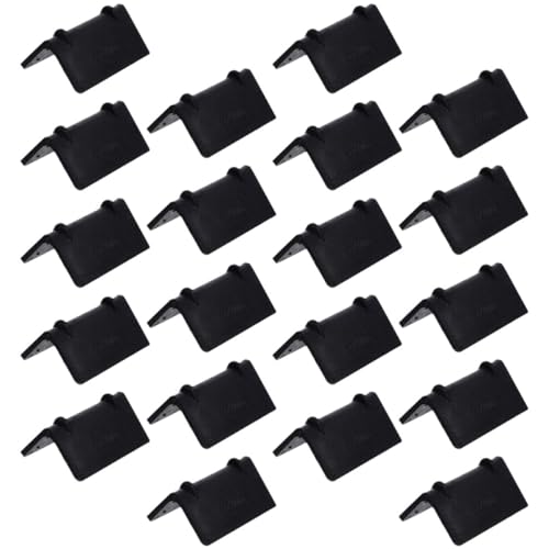 NUOBESTY 50pcs Plastic Packing Corner Protectors L-shaped Carton Edge Guards Thickened 32mm Desk and Furniture Shipping Box Safety Bumpers for Industrial Packaging